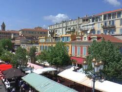 MarchÃ© aux Fleurs - Nice, France Stock Footage