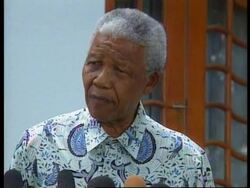 SOUTH AFRICA: MANDELA SPEAKS ON LOCKERBIE SUSPECT HANDOVER News Clip