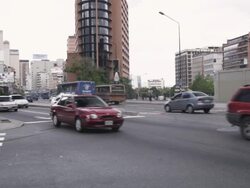 MS View of street during day / Caracas, Venezuela Stock Footage