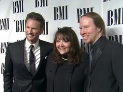 Brian Tyler, Doreen Ringer Ross at Composer Rolfe Kent Receives BMI's Richard Kirk Award At The BMI Film & Television Awards Stock Footage