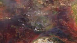 Karahayit Hot Springs, Pamukkale, Denizli, Turkey Stock Footage