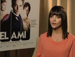 INTERVIEW: Christina Ricci on wanting to be in theatre at Bel Ami Interview on March 5, 2012 in London, England. Stock Footage