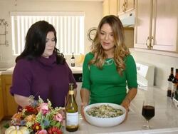 Sabrina Soto, Alicia Lopez at Woodbridge By Robert Mondavi Dream Thanksgiving, Hosted By Sabrina Soto Stock Footage