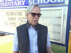 INTERVIEW - Tommy Hilfiger on the event at Tommy Hilfiger Visits Tommy Hilfiger/PS Arts Education Program Stock Footage