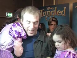 INTERVIEW Donal MacIntyre on Disney movie's, animation, being a frog at the Tangled UK Premiere at London England. (Footage by WireImage Video/GettyImages) Stock Footage