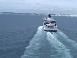 Calais to Dover Ferry Crossing News Clip