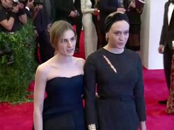 Chloe Sevigny, Gaia Repossi at "PUNK: Chaos To Couture" Costume Institute Gala Stock Footage