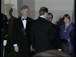 USA: ARGENTINIAN PRESIDENT MENEM MEETS BILL CLINTON News Clip