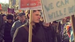 Women's March Against Donald Trump in London News Clip