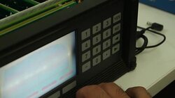 Engineer repair the industrial part Stock Footage