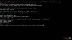 Web Development with Node.JS and MongoDB (Video 34) Instructional Video