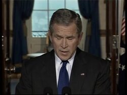 Bush calls Iraq a voice of freedom in the MidEast News Clip