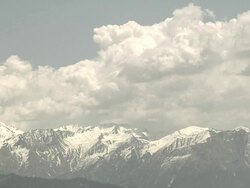 View of the Himalaya mountains Stock Footage