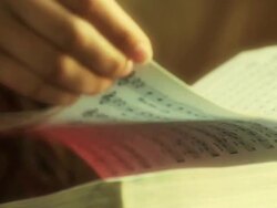 Music Notebook Stock Footage