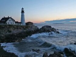 Portland Head Lighthouse Stock Footage