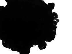 Black Ink Explotion Stock Footage