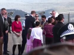 The Duke And Duchess Of Cambridge Visit the Blue Mountains Stock Footage