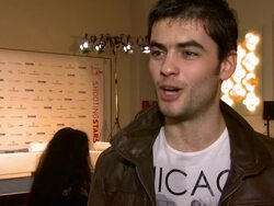 INTERVIEW: Nik Xhelilaj on networking, hoping to get more work, Albania being featured more on screen at the Shooting Starts Interview: 61st Berlin International Film Festival at Berlin . (Footage by WireImage Video/GettyImages) Stock Footage