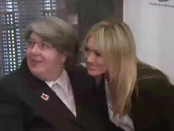 Hilary Duff Hosts Lighting Ceremony For AIDS Walk NY Stock Footage