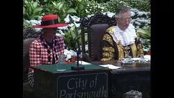 Princess Diana Receives Freedom of the City in Portsmouth News Clip
