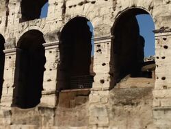 Flavian Amphitheater Coliseum of Rome HD Video Stock Footage