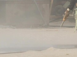 Sandblasting Stock Footage