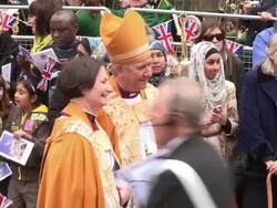 Atmosphere: Queen Elizabeth II, Prince Philip and Stock Footage