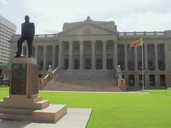 WS View of Old Parliament building now the Presidential Secretariat / Colombo, Western Province, Sri Lanka Stock Footage