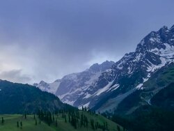 Mountain Landscape and Cloudscape Stock Footage