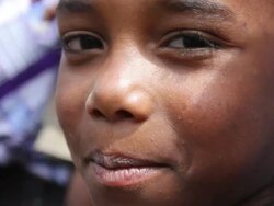 Child's face Stock Footage