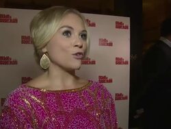 INTERVIEW - Sophie Isaacs on the show, womenâ€™s rights and Gemma Arterton at Made In Dagenham press night on 5th November 2014 in London, England. Stock Footage