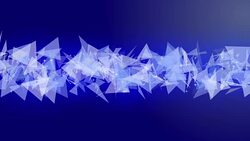 Space blue background particles animation Stock Footage