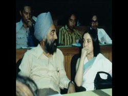 SYND 26 3 80 WPC PRESIDENT CHANDRA SPEECH TO PEACE CONFERENCE News Clip