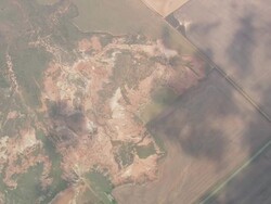 WS AERIAL View of Harmon County / Oklahoma, United States Stock Footage