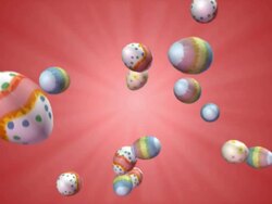 Falling Easter Eggs #2 Stock Footage