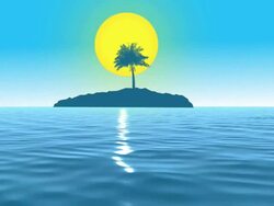 Uninhabited island Stock Footage