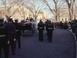 President Kennedy's funeral procession Stock Footage