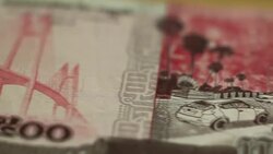 500 Riel of Cambodia Stock Footage