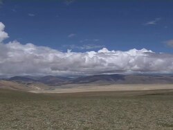 Time Lapse Clouds Rolling Taklakot Tibet China  Stock Footage