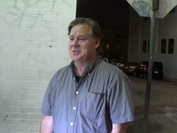Joel Murray talks about Caddyshack Restaurant Stock Footage