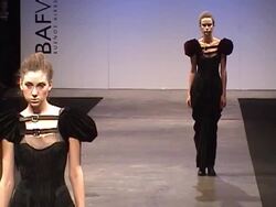 Models on the runway at Buenos Aires Fashion Week on February 23, 2011, in Buenos Aires, Argentina. (Footage by Meche Marmol/LatinContent/Getty Images) Stock Footage