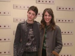 Harry Brant and Alexa Chung at MARNI Fragrance Launch Stock Footage