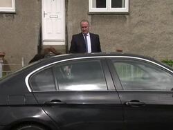 Police Officers Monitor Traffic with Speed Guns News Clip