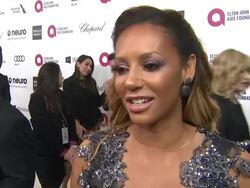 INTERVIEW - Melanie Brown - Elton John AIDS Foundation Presents 22nd Annual Academy Awards Viewing Party Sponsored By Chopard, Neuro Drinks And Wells Fargo Stock Footage