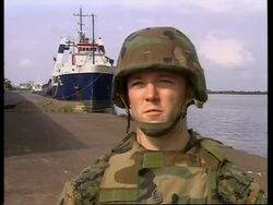 Aid ship arrives, bridges reopen, peacekeepers News Clip