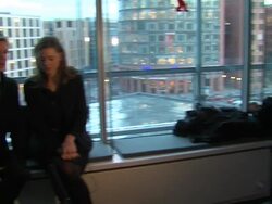 Ryan Kwanten and Maeve Dermody at the 61st Berlin Film Festival: Griff The Invisible Interviews at Berlin . (Footage by WireImage Video/GettyImages) Stock Footage