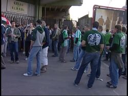 Heavy security at football match, police fear fans will join parl. demo News Clip