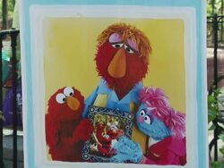 ATMOSPHERE: Signage at the Katie Couric and Sesame Street Muppets - When Families Grieve at New York NY. (Footage by WireImage Video/GettyImages) Stock Footage