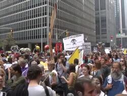 People's Climate March - NYC Stock Footage