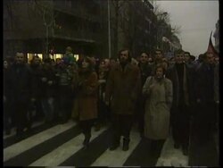 Serbia - Protest marches continue News Clip